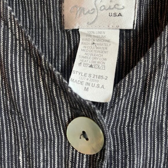 Mosaic - Womens Linen Dress - Picture 3 of 4